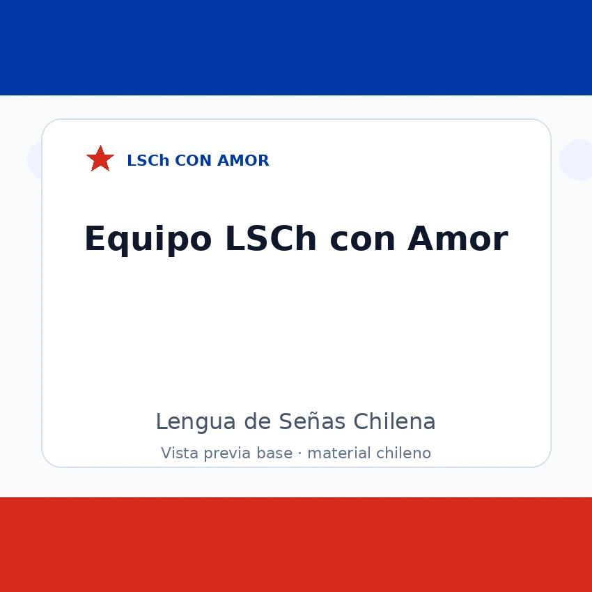 Especialista del material LSCh con Amor